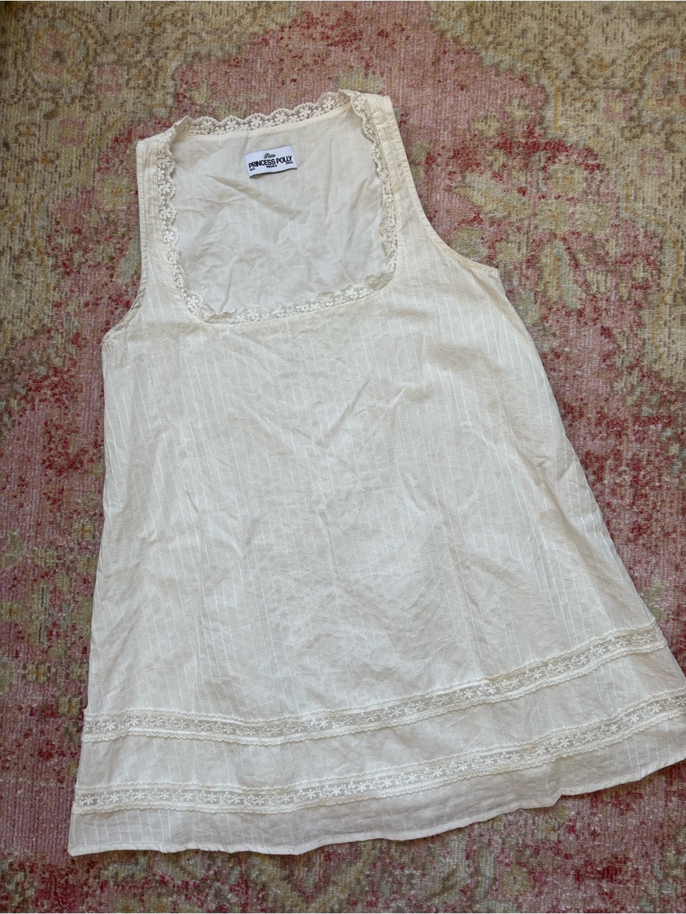 Princess Polly petite \\ cotton square neck mini dress